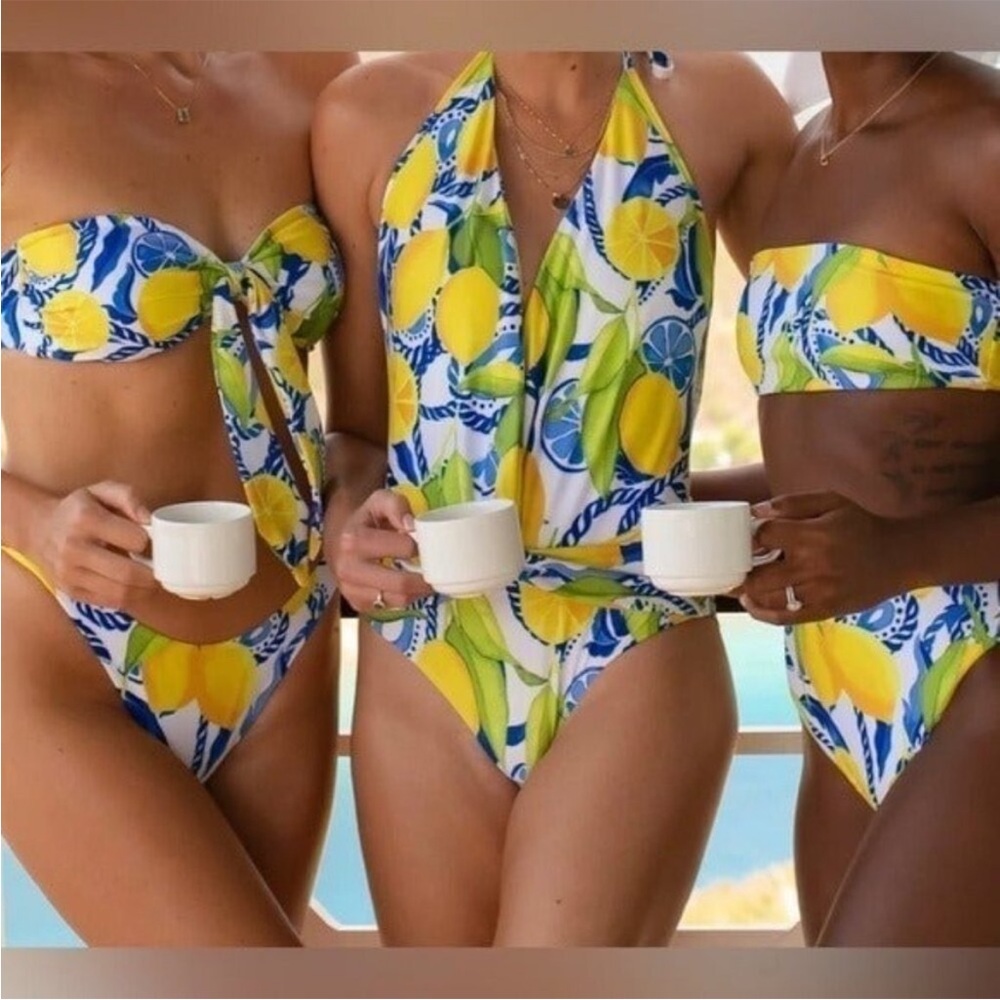 Kenny Flowers Lemon Positano One Piece